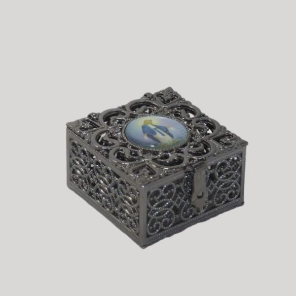 Caja metálica Virgen
