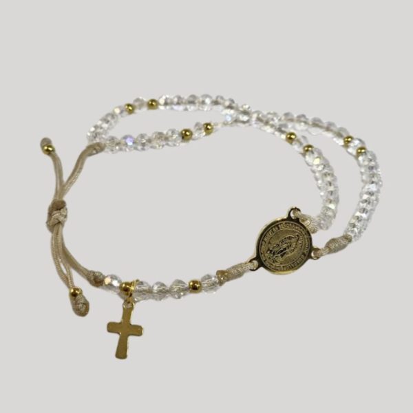 Cristal transparente y dorado - RM